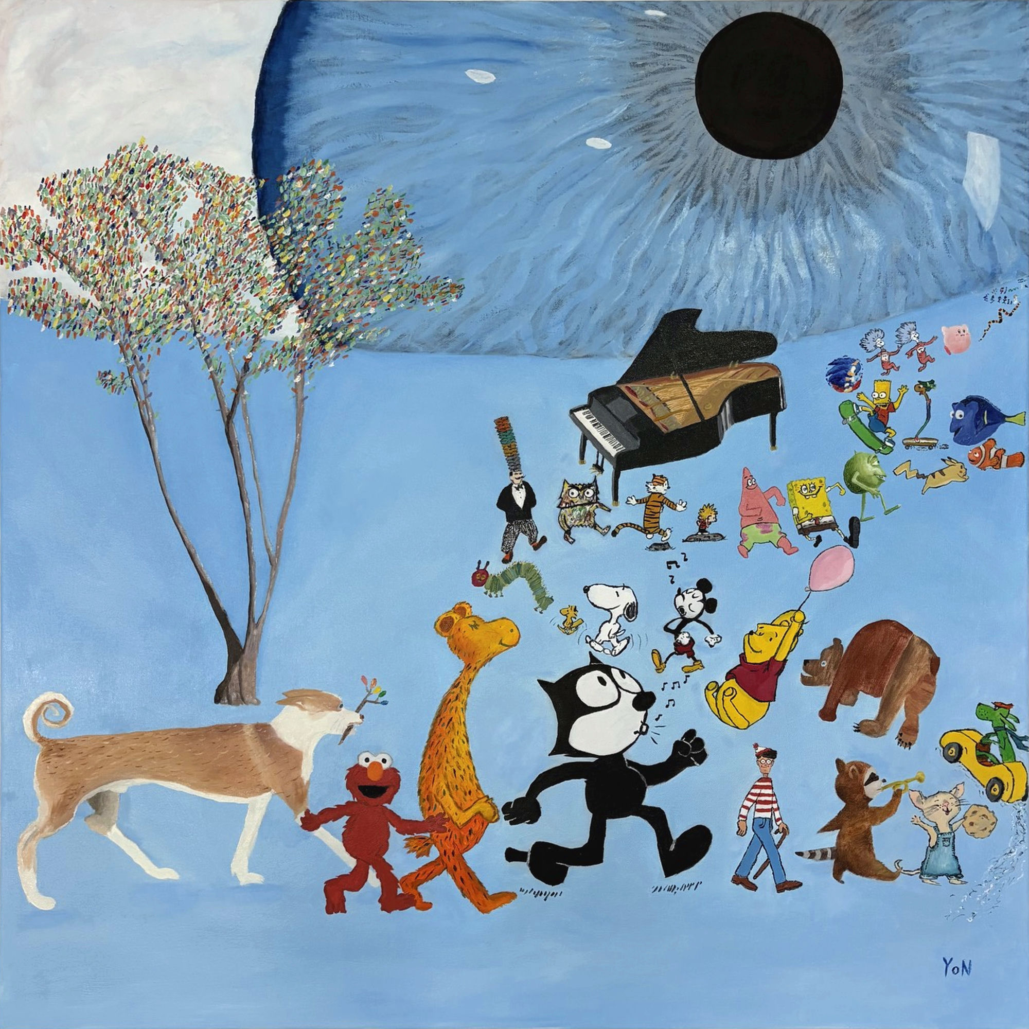 “A Toddler's Imagination” — painting by Yon Douek