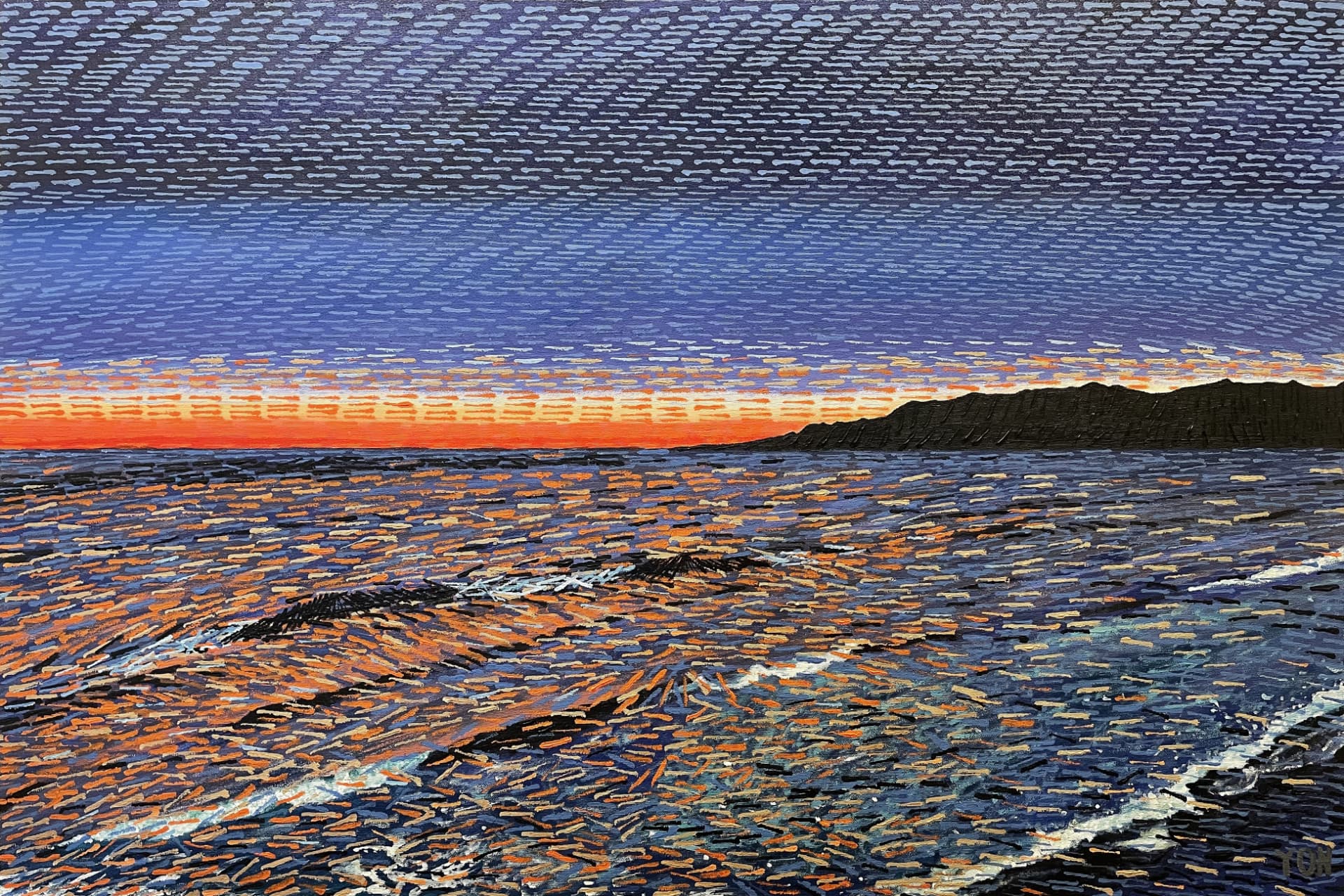 “Santa Monica” — painting by Yon Douek